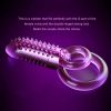 Penis Vibrating Ring Clitoris Stimulator Vibrator Erotic adult - purple