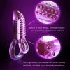 Penis Vibrating Ring Clitoris Stimulator Vibrator Erotic adult - purple