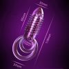 Penis Vibrating Ring Clitoris Stimulator Vibrator Erotic adult - purple