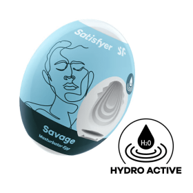 Masturbator Egg Single (Savage) Light Blue